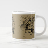 Sagittarius Constellation Map Hevelius 1690 Jumbo-Tasse (Rechts)