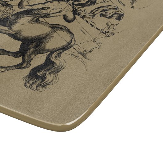 Sagittarius Constellation Map Hevelius 1690 Schneidebrett (Ecke)