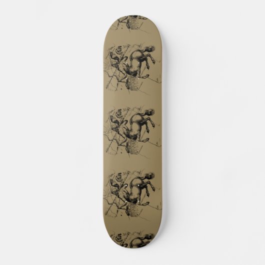 Sagittarius Constellation Map Hevelius 1690 Skateboard (Vorderseite)