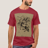Sagittarius Constellation Map Hevelius 1690 T-Shirt (Vorderseite)