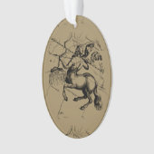Sagittarius Constellation Map von Hevelius Ornament (Vorderseite)