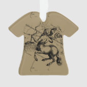 Sagittarius Constellation Map von Hevelius Ornament (Vorderseite)