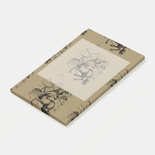 Sagittarius Constellation Map von Hevelius Post-it Klebezettel (angewinkelt)