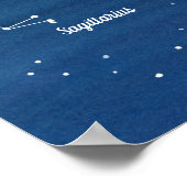 Sagittarius Constellation Night Sky Poster (Ecke)