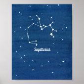 Sagittarius Constellation Night Sky Poster (Vorne)