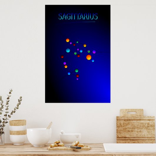 Sagittarius Constellation Poster (Küche)