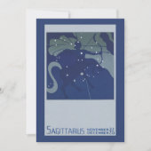 Sagittarius Constellation Vintage Zodiakastasenie (Vorderseite)