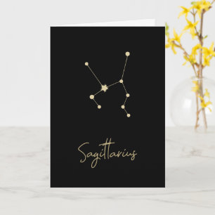Sagittarius Constellation Zodiac Karte