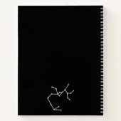 Sagittarius Constellus & Zodiac-Symbol Notizblock (Rückseite)