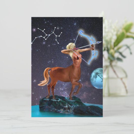 SAGITTARIUS DANKESKARTE (Stehend Vorderseite)