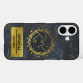 Sagittarius Dark Zodiac Astrologie: Schwarz & Gold Case-Mate iPhone Hülle (Rückseite (Horizontal))