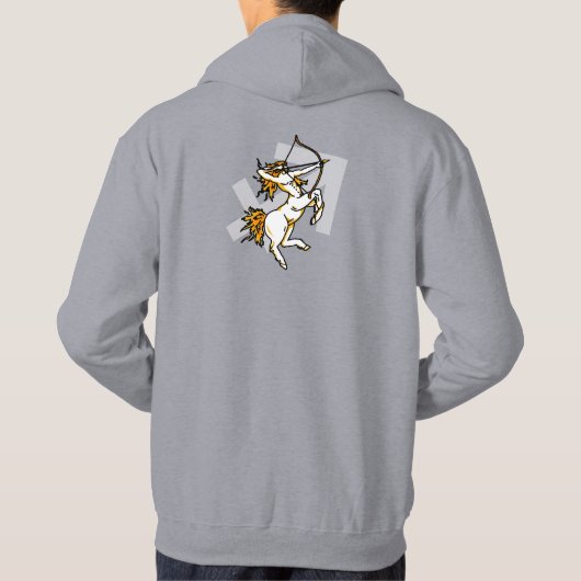 Sagittarius Das Archer-Astrologie-Zip-Hoodie Hoodie (Rückseite)