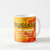 Sagittarius Das Archer-Feuerzeichen astrologische Kaffeetasse (VorderseiteRechts)
