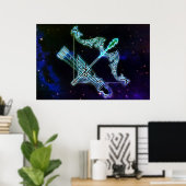 sagittarius das archer zodiac poster (Heimbüro)