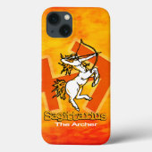 Sagittarius Das Feuer des Archer Zodiac Case-Mate iPhone Hülle (Rückseite)