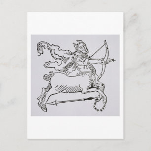 Sagittarius (das Zentrum) eine Abbildung aus dem Postkarte