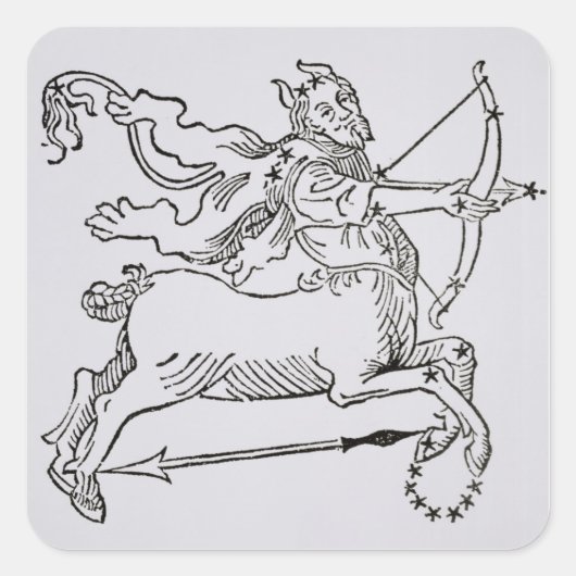 Sagittarius (das Zentrum) eine Abbildung aus dem Quadratischer Aufkleber (Vorderseite)
