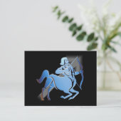 Sagittarius - Designer Zodiac Postcard Postkarte (Stehend Vorderseite)