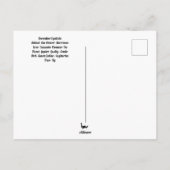 Sagittarius Dezember Geburtsmonat POSTCARD Postkarte (Rückseite)