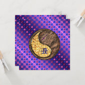 Sagittarius & Earth Ox Karte (Vorderseite/Rückseite Beispiel)