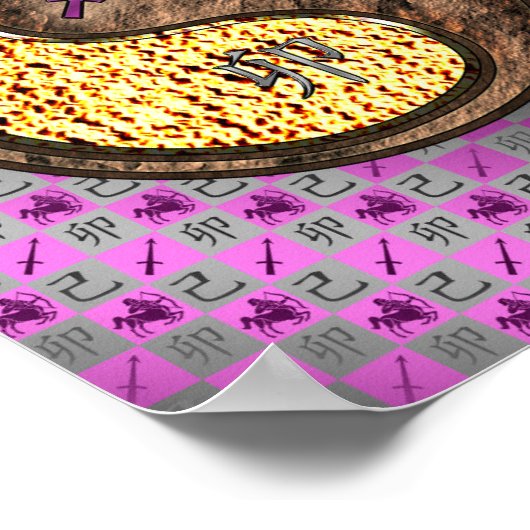 Sagittarius & Earth Rabbit Poster (Ecke)