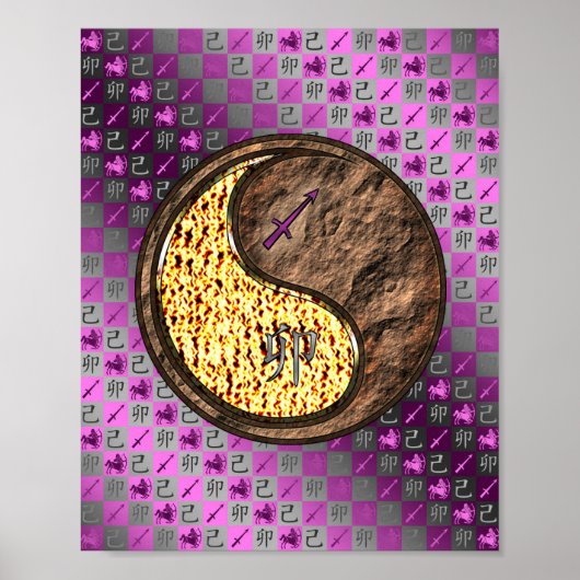 Sagittarius & Earth Rabbit Poster (Vorne)