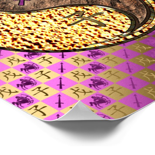 Sagittarius & Earth Rat Poster (Ecke)