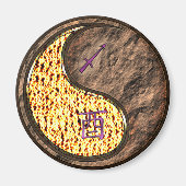 Sagittarius & Earth Rooster Magnet (Vorne)