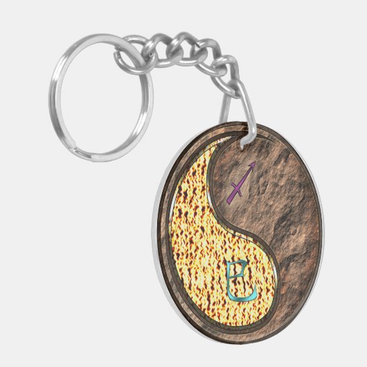 Sagittarius & Earth Snake Schlüsselanhänger (Vorderseite links)