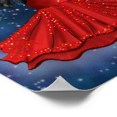 Sagittarius Female Goddess Fashion Illustration Poster (Ecke)