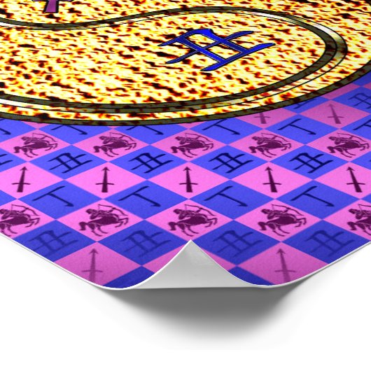 Sagittarius & Feuer Ox Poster (Ecke)