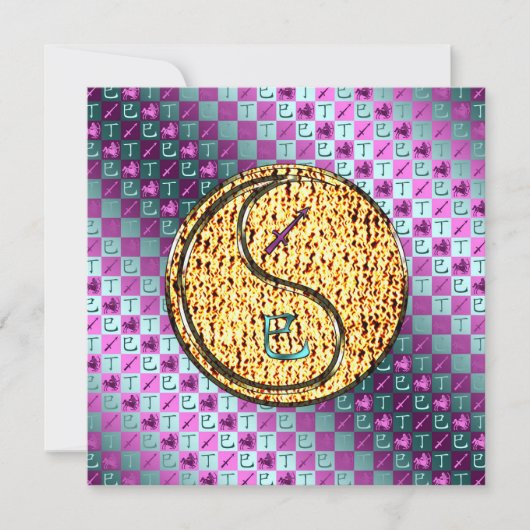 Sagittarius & Fire Snake Karte (Vorderseite)