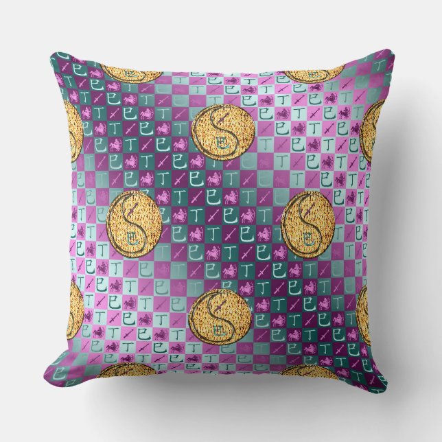 Sagittarius & Fire Snake Kissen (Vorderseite)