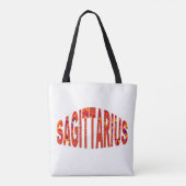 Sagittarius - Firey Orange Yellow Blue Tasche (Rückseite)