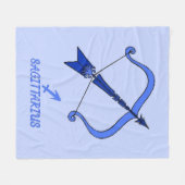 Sagittarius Fleece Blanket (Vorderseite (Horizontal))