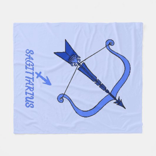 Sagittarius Fleece Blanket (Vorderseite (Horizontal))