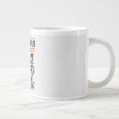 Sagittarius Frau mit drei Seiten Funny Gift Jumbo-Tasse (Rechts)