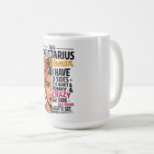 Sagittarius Frau mit drei Seiten Funny Gift Kaffeetasse (VorderseiteRechts)