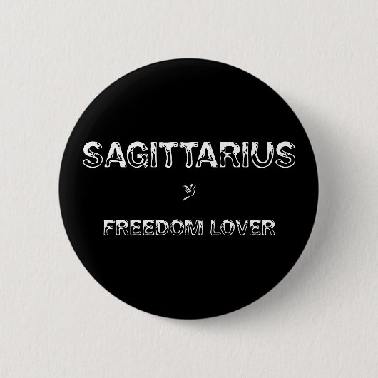 Sagittarius - Freedom Lover Button (Vorderseite)