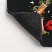 Sagittarius Girl Camouflage Black Woman Camo Heels Mousepad (Ecke)