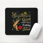 Sagittarius Girl Camouflage Black Woman Camo Heels Mousepad (Mit Mouse)
