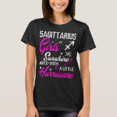 Sagittarius Girl. Funny Aquarius Zodiac Astrologie T-Shirt (Vorderseite)