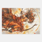 sagittarius girl zodiac birthday geschenkpapier set (Vorderseite 3)