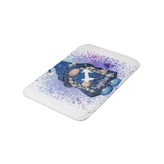 Sagittarius Gnome Badematte (Schrägansicht)