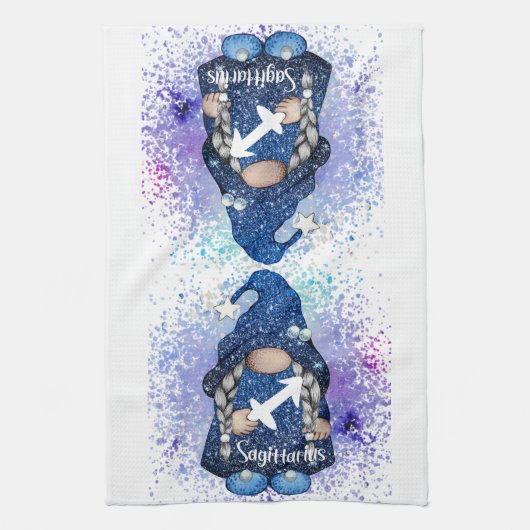 Sagittarius Gnome Geschirrtuch (Vertikal)