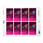 SAGITTARIUS GOLD BLUE ZODIAC GEBURTSTAG Rosa (Vorne)
