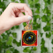 SAGITTARIUS Gold Blue Zodiac Jewel Astrologie Char Schlüsselanhänger (Hand)