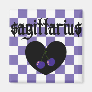 Sagittarius Gothic Ästhetische Karrkirschen Magnet