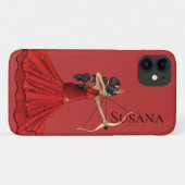 Sagittarius Göttin mit Bow und Arrow-Individuelle  Case-Mate iPhone Hülle (Rückseite (Horizontal))