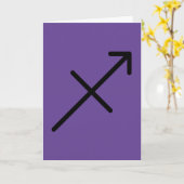 Sagittarius Greeting Card Karte (Gelbe Blume)